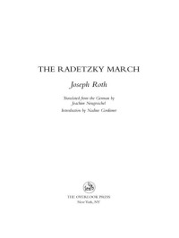 Roth, Joseph — The Radetzky March