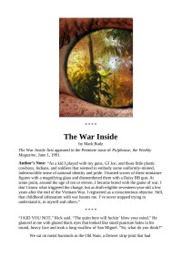 The War Inside — Budz, Mark - The War Inside