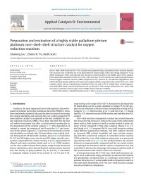 Xiaoteng Liu & Eileen H. Yu & Keith Scott — Preparation and evaluation of a highly stable palladium yttrium platinum core–shell–shell structure catalyst for oxygen reduction reactions