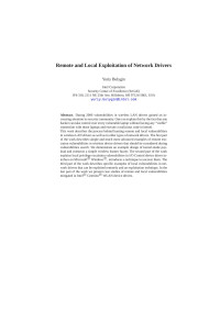 Yuriy Bulygin @ Intel Corporation — Remote and Local Exploitation of Vulnerabilities in Network Drivers