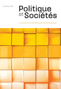 Collectif — Politique et Sociétés. Vol. 38 No. 2, 2019