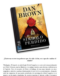 Dan Brown — El símbolo perdido