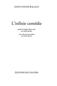 David Foster  Wallace — L'Infinie comédie