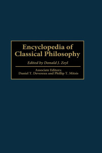 Donald J. Zeyl — Encyclopedia of Classical Philosophy