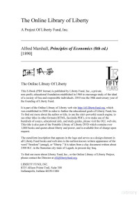 Alfred Marshall — Principles of Economics