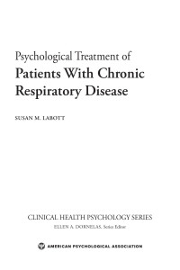 Labott, Susan M. — Psychological Treatment of Patients With Chronic Respiratory Disease