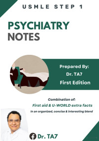 Dr. TA7 — Psychiatry Notes - USMLE Step 1 (2024)