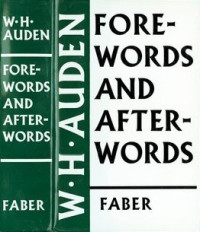 Wystan Hugh Auden, Edward Mendelson — Forewords and Afterwords