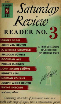 New York : Bantam Books — Saturday Review Reader No.3; Another Collection Of Outstanding Articles From The Saturday Review