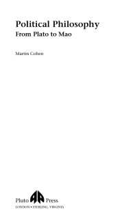 Martin Cohen — Political Philosophy