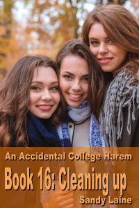 Sandy Laine — An Accidental College Harem Book 16: Cleaning up: A new adult harem story for men