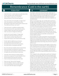 LitCharts — Remembrance Cold in the Earth - Poetry Study Guide (LitCharts).pdf