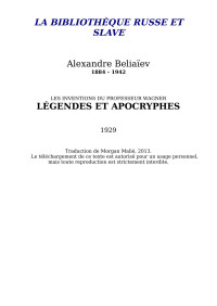 Beliaïev — Légendes et apocryphes