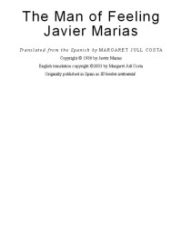 Marias, Javier — The Man of Feeling