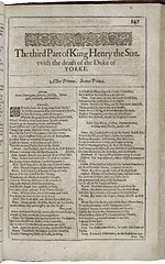 William Shakespeare — The Third Part of King Henry the Sixth