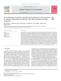 Chun Chang & Huanchun Yang & Weina Mu & Yanrong Cai & Lixia Wang & Liping Yang & Hongwei Qin — In situ fabrication of bismuth oxyiodide (Bi7O9I3/Bi5O7I) n-n heterojunction for enhanced degradation of triclosan (TCS) under simulated solar light irradiation