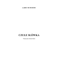 Larry McMurtry — czułe słówka