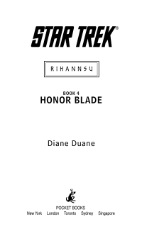 Diane Duane; — Honor Blade