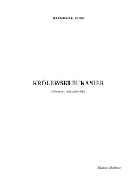 02 - Królewski Bukanier — Feist Raymond E. - Synowie Krondoru