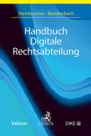 Stephan Breidenbach, Alexander Steinbrecher — Handbuch Digitale Rechtsabteilung