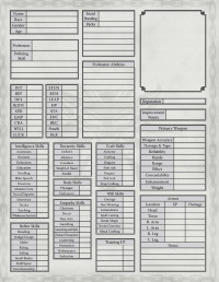 Cody Pondsmith, Lisa Pondsmith — The Witcher - Character Sheet