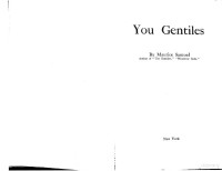 Samuel, Maurice — You Gentiles