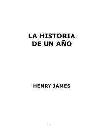 Henry James — La historia de un año