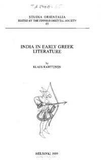 Klaus Karttunen — India in early Greek literature, Helsinki 1989