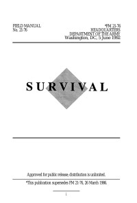 Department of the Army — Survival Field Manual