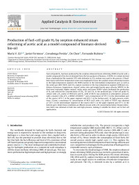 María V. Gil & Javier Fermoso & Covadonga Pevida & De Chen & Fernando Rubiera — Production of fuel-cell grade H2 by sorption enhanced steam reforming of acetic acid as a model compound of biomass-derived bio-oil