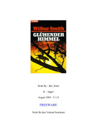 Smith, Wilbur — Glühender Himmel