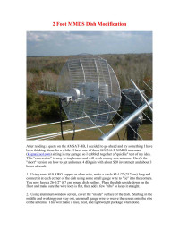 grbrown — K5OE, K5GNA 2' MMDS Dish Modification