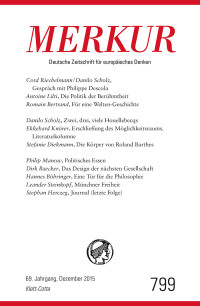 Christian Demand; — MERKUR Deutsche Zeitschrift fr europisches Denken