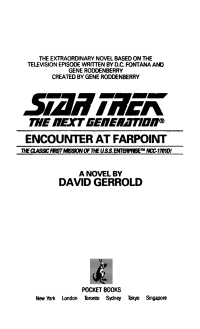 David Gerrold; — Encounter at Farpoint