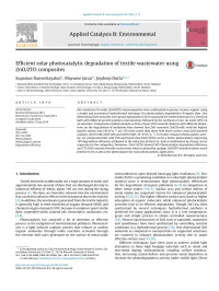 Supamas Danwittayakul & Mayuree Jaisai & Joydeep Dutta — Efficient solar photocatalytic degradation of textile wastewater using ZnO/ZTO composites