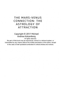 Michael Andrew Katzenberg — The Mars-Venus Connection: the Astrology of Attraction