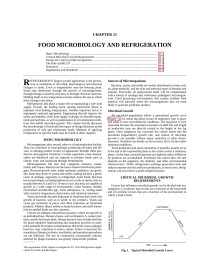 Unknown — R11 Food Microbiology and Refrigeration