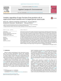 Wang Yin & Robertus Hendrikus Venderbosch & Giovanni Bottari & Krzysztof K. Krawzcyk & Katalin Barta & Hero Jan Heeres — Catalytic upgrading of sugar fractions from pyrolysis oils in supercritical mono-alcohols over Cu doped porous metal oxide