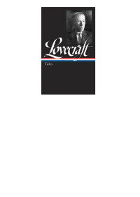 Lovecraft, H.P. — [Lovecraft's Fiction 01] • H.P.Lovecraft Fiction Collection Volume I