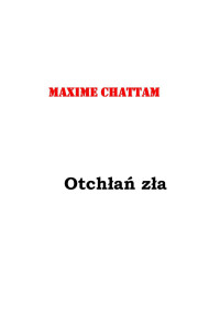 Chattam Maxime — Otchłań zła 01