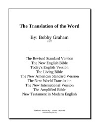 Bobby Graham — The Translation of the Word
