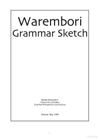 Donohue — Warembori Grammar Sketch