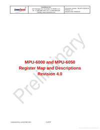 InvenSense Inc.  — MPU-6000 and MPU-6050   DataSheet