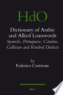 Frederico Corriente — Dictionary of Arabic and allied loanwords