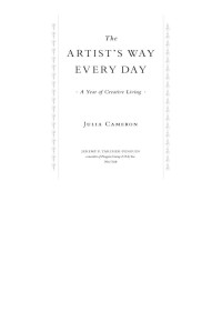 Julia Cameron — The Artist's Way Every Day