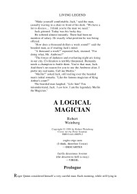 A Logical Magician — Robert Weinberg - Logical Magician 01