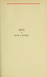 Ruth L. Bunzel — Zuni