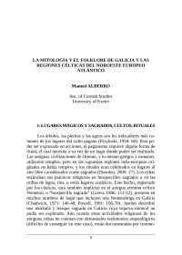 Manuel Alberra — La mitología y el folklore de Galicia y las regiones célticas del noroeste europeo atlántico