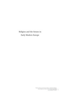 Wietse de Boer; Christine Göttler — Religion and the Senses in Early Modern Europe