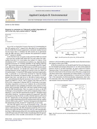 Feng Chen — Response to comments on â€œEnhanced catalytic degradation of AO7 in the CeO2â€“H2O2 system with Fe3+ dopingâ€•